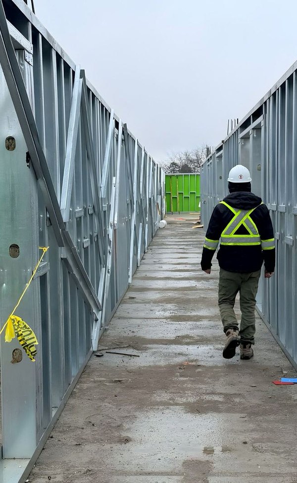 The London project: three-storey cold-formed steel building sheathed in green board